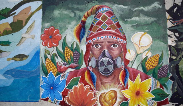Jóvenes artistas pintaron hermosos murales en el Cercado de Arequipa.