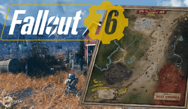 Se revela el nuevo mapa entero de Fallout 76 [FOTO]