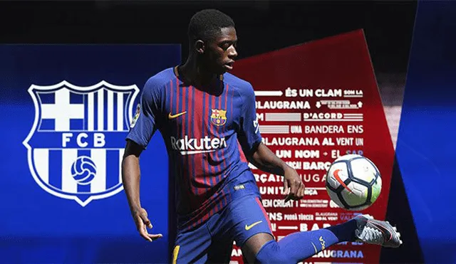 FC Barcelona: Ousmane Dembélé fue presentado en el Camp Nou y dio sus primeros toques [VIDEO]