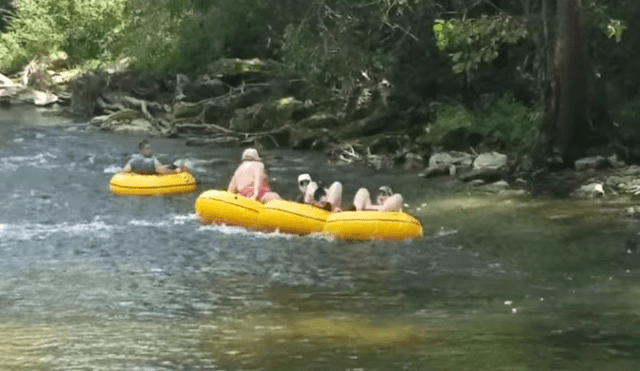 Facebook viral: familia fue sorprendida por un gigantesco reptil mientras paseaba en el río [VIDEO]