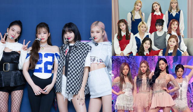 Top 20 grupos de chicas con la mejor reputación de marca para diciembre. Foto: composición YG / JYP / SM