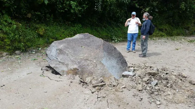 Caída de una roca gigante interrumpió transporte en Machupicchu