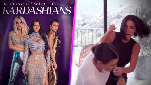 Kim y Kourtney Kardashian protagonizan fuerte pelea en Keeping up with the Kardashians. Foto: Instagram
