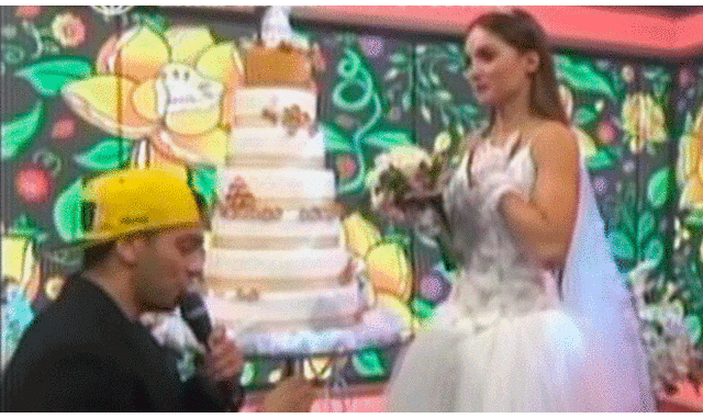Rafael Cardozo le propuso matrimonio a Cachaza en televisión [VIDEO]
