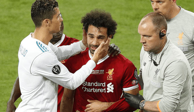 El primer mensaje de Mohamed Salah tras lesionarse en la final de la Champions League