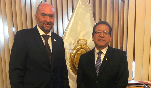 Fiscal Pablo Sánchez se reunió con observador de la OEA