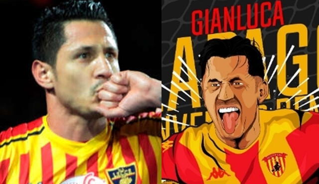 Gianluca Lapadula es oficializado como nuevo refuerzo del Benevento. Foto: Benevento.