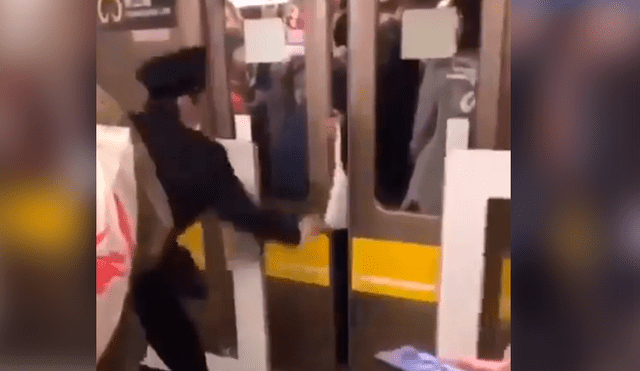 Facebook: Anciano 'trol' enfurece a seguridad de subterráneo y sucede algo inesperado [VIDEO]