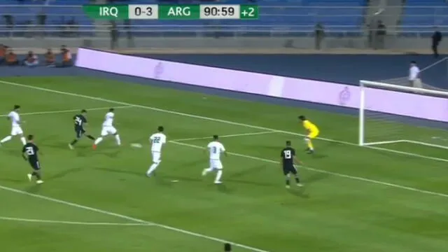Argentina vs Irak: Franco Cervi se lució con un golazo para el 4-0 [VIDEO]