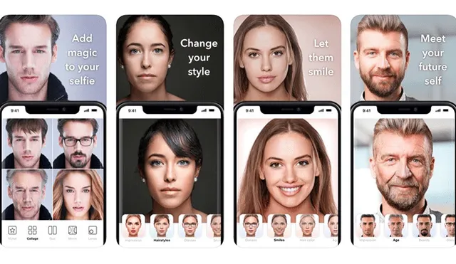 FaceApp transforma el rostro de las personas radicalmente.