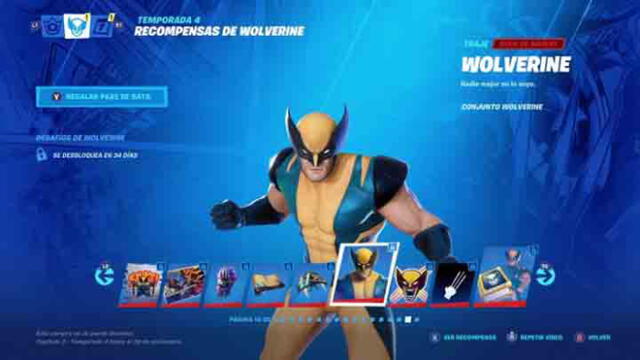 Conoce lo desafíos que debes completar para tener el skin de Wolverine. (Fotos: Epic Games)