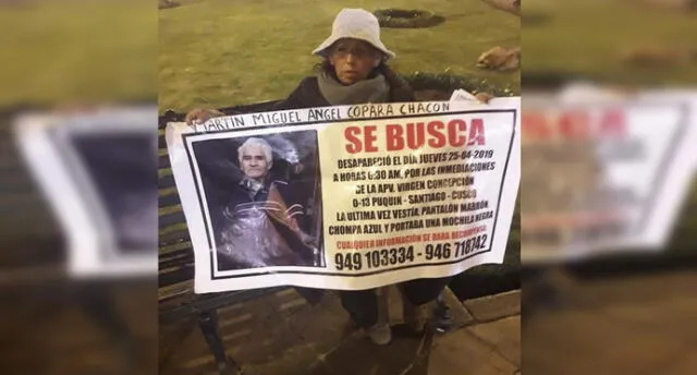 Anciana busca desesperada a su esposo que se perdió en Cusco