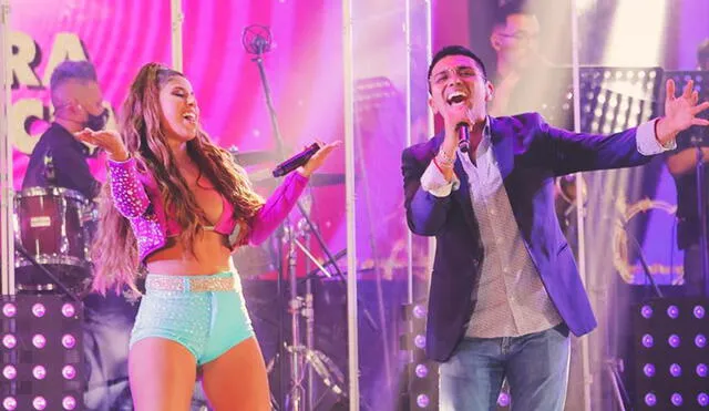 La cantante de salsa y el joven músico cantaron exitosos temas del Grupo 5. Foto: Instagram