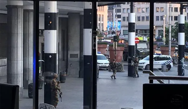 Bélgica: abaten a terrorista que tenía un cinturón con explosivos en la estación de trenes de Bruselas