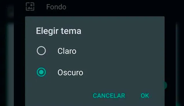 El usuario podrá utilizar distintos fondos de pantalla según el modo de WhatsApp. Foto: WhatsApp.