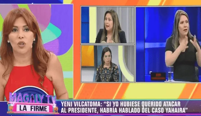 Yeni Vilcatoma arremete contra Magaly Medina por criticarla en su programa