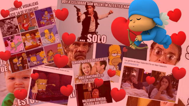 Revisa los mejores memes de la red por el Día de San Valentín. Foto: Composición LR
