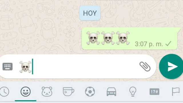 Este emoji de WhatsApp es muy popular en Halloween.