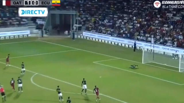 Ecuador vs Qatar: Almoez Ali pone el 2-0 con potente remate desde fuera del área [VIDEO]