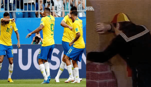Brasil vs México: ¿Neymar y compañía festejaron gol llorando como "Quico"? [VIDEO]