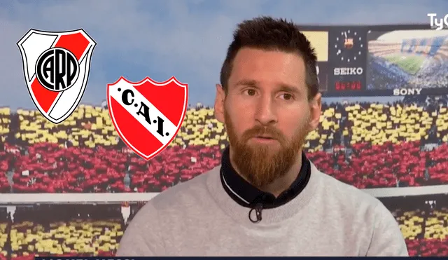 Lionel Messi explicó por qué lo vincularon como hincha de River Plate e Independiente.