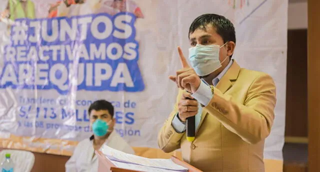 Gobernador de Arequipa citó incorrectamente estudio sobre las llamas y el coronavirus. Foto: Gobierno regional de Arequipa.
