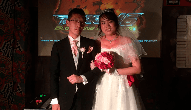 La boda de Kazuhiro y Yukiko se realizó en el salón de videojuegos Mikado en Tokio, Japón.