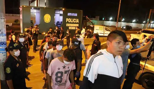 Detenidos en Trujillo por incumplir toque de queda