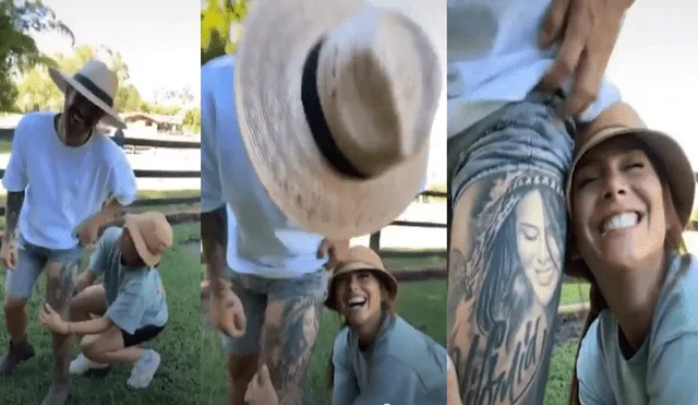 Greeicy Rendón: Mike Bahía se tatúa el rostro de su novia en la pierna los comparan con Camilo Echeverry y Evaluna