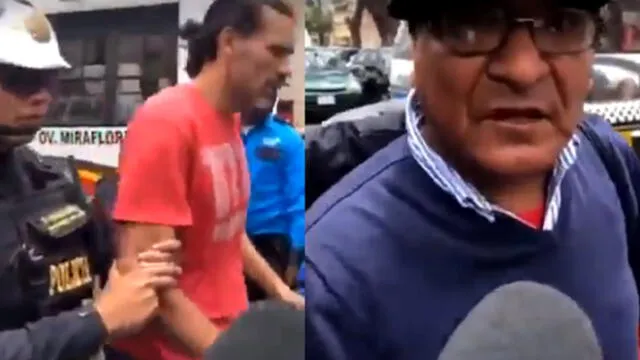 Miraflores: delincuente intentó acuchillar a cambista para robarle sus pertenencias [VIDEO]