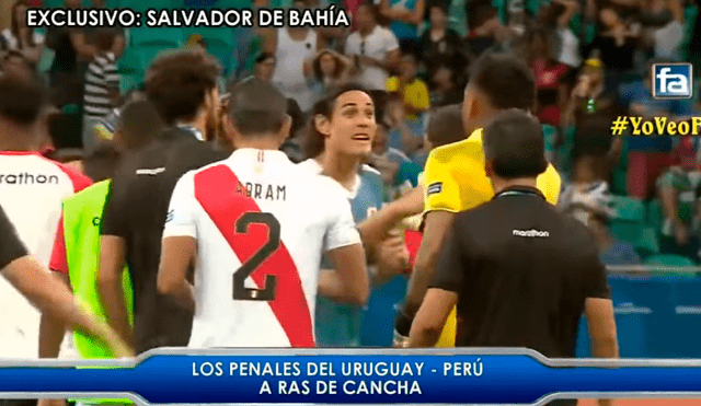 Edinson Cavani felicitó a la selección peruana tras quedar fuera de la Copa América 2019.