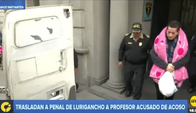 Trasladan a Lurigancho a profesor universitario denunciado por acoso sexual [VIDEO]