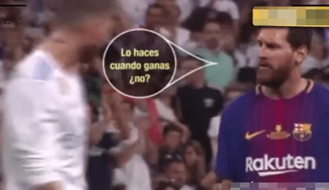 YouTube: Los que se dijeron Sergio Ramos y Lionel Messi tras el insulto