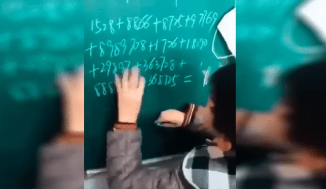 Facebook: Niño resuelve extraño reto matemático e inesperado final se hace viral [VIDEO]