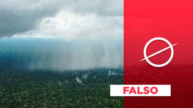 Imagen no corresponde a la lluvia leve que se presentó en Amazonas, Brasil.
