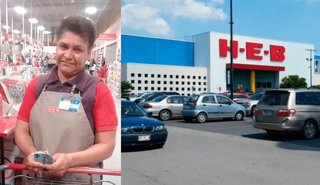 La empleada trabaja en el supermercado HEB. (Foto: facebook ConecTAM)