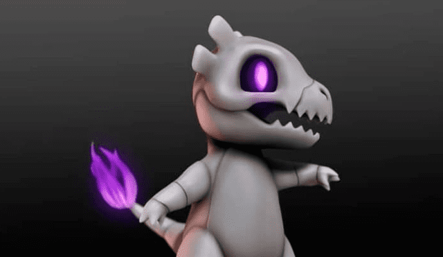 Un diseño se ha hecho viral en redes sociales, pues muestra a un Charmander esquelético de tipo fantasma.