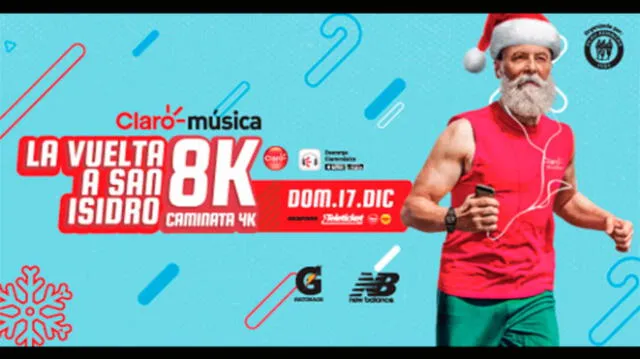 Carrera Claro Música La Vuelta a San Isidro 8K y 4K