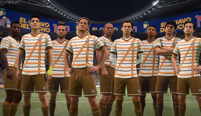El uniforme de 'El Chavo' estará disponible  en FIFA 21 a partir del jueves 10 de diciembre. Foto: EA Sports