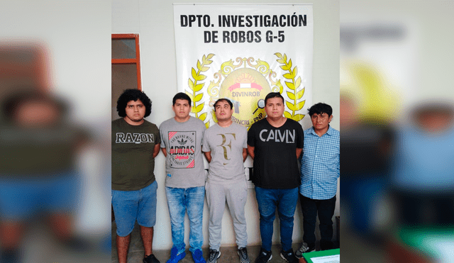 Trujillo: capturan a 5 miembros de banda “Los Malditos de Laredo”