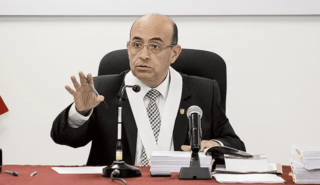 Audiencia. El juez Víctor Zúñiga Urday se refirió a la homologación en la primera audiencia de la prisión preventiva de Keiko Fujimori.(Foto: Antonio Melgarejo)