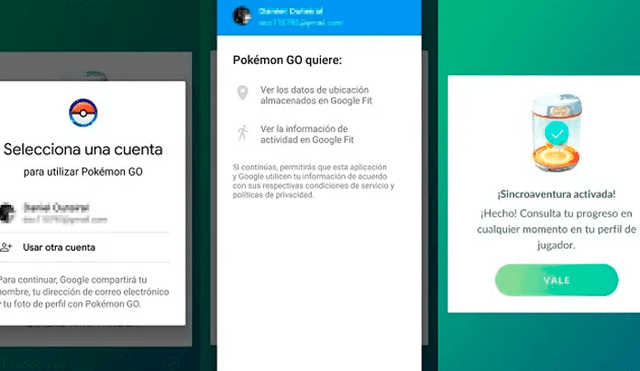 Con Google Fit se puede vincular a la función sincroaventura de Pokémon GO.