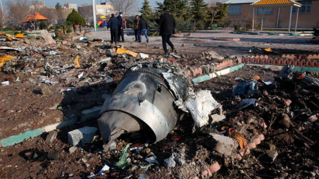 El Boeing 737 cayó en Teherán, capital de Irán. Foto: AFP