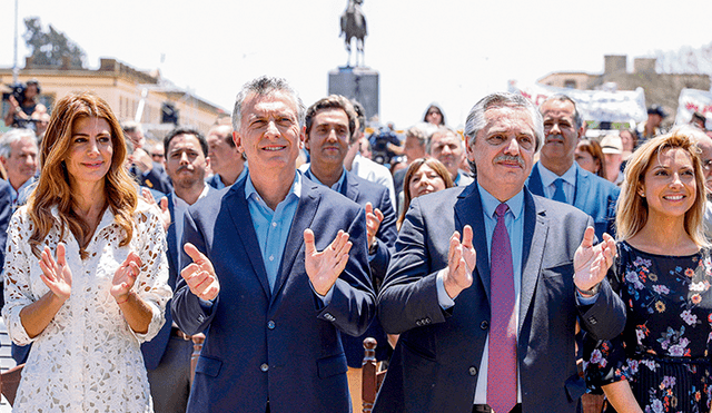 Concordia. Mauricio Macri y Alberto Fernández.