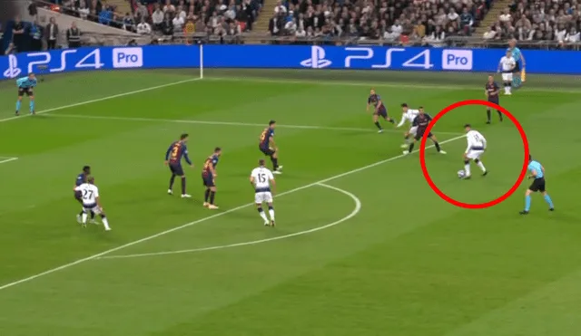 Barcelona vs Tottenham: Erik Lamela puso el 3-2 con potente zurdazo [VIDEO]