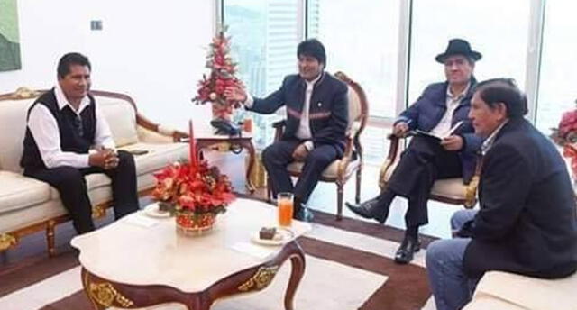 Evo Morales se reunió con electos gobernadores Walter Aduviri y Zenon Cuevas