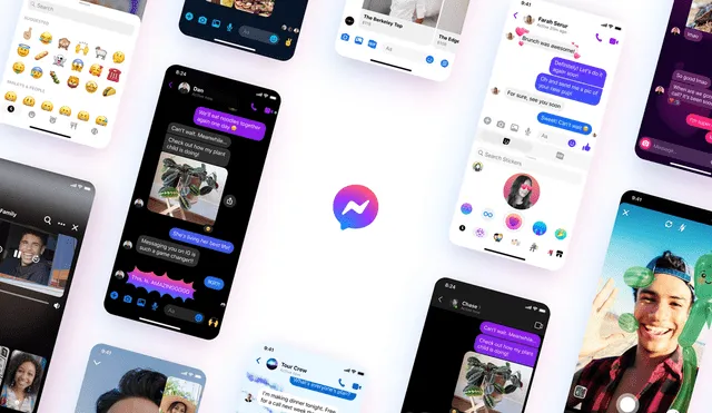Messenger ahora luce nuevo logotipo, interfaz y temas. Foto: Facebook