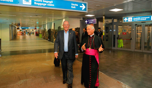 PPK llegó a Roma para reunirse con el papa Francisco