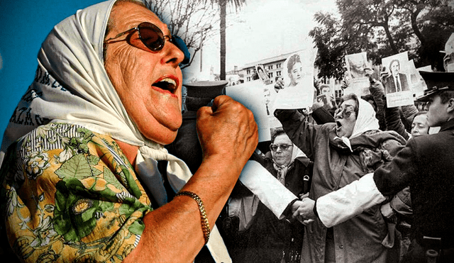 Las Madres de Plaza de Mayo iniciaron su lucha en Buenos Aires en 1977 para conocer el paradero de sus hijos desaparecidos por la dictadura argentina. Foto: Gerson Cardoso/ composición LR