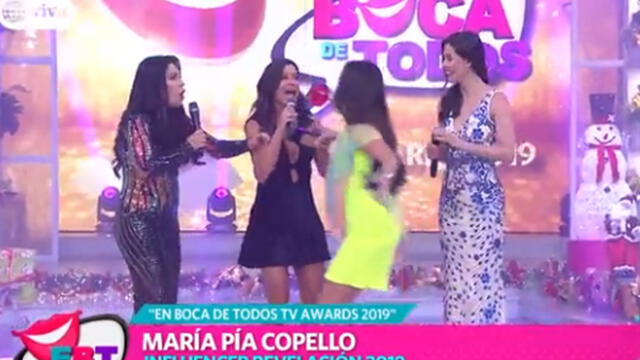 Rebeca Escribens arrebata premio a María Pía Copello [VIDEO]